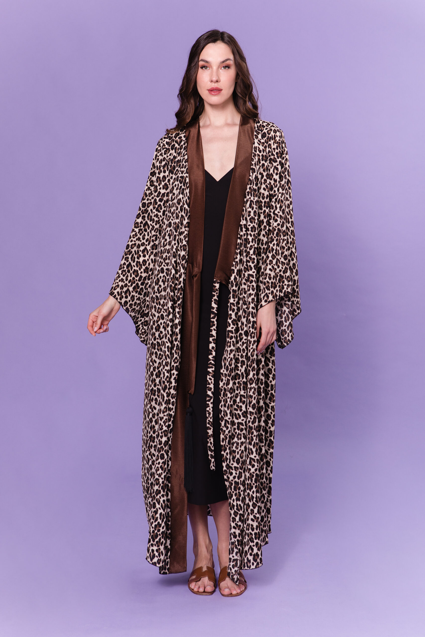 LONG ABAYA LEOPARD