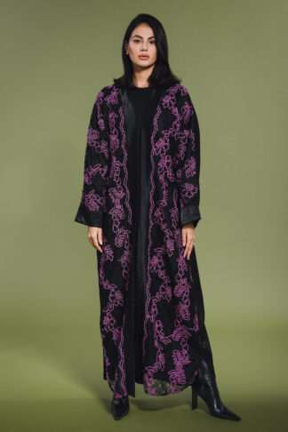 ABAYA BI MATIÈRE DENTELLE