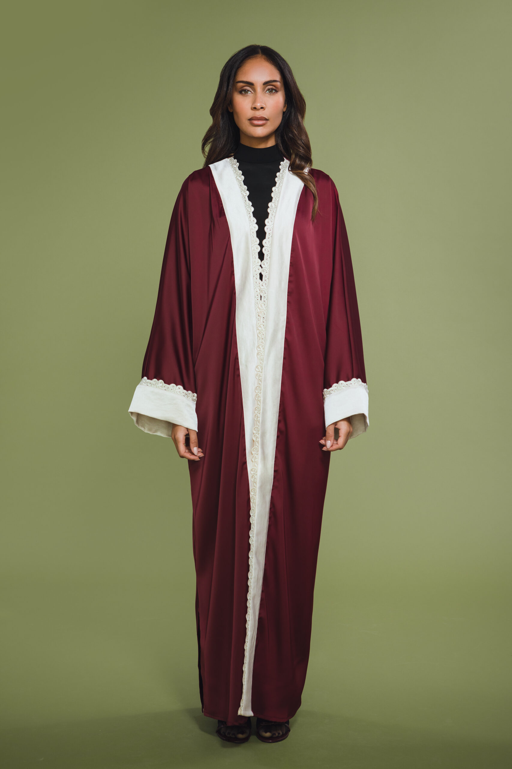 ABAYA PURE BURGUNDY