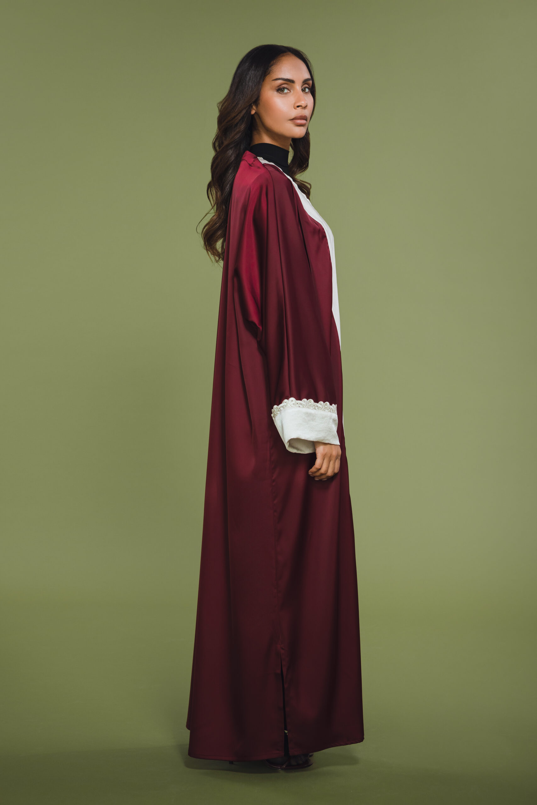 ABAYA PURE BURGUNDY