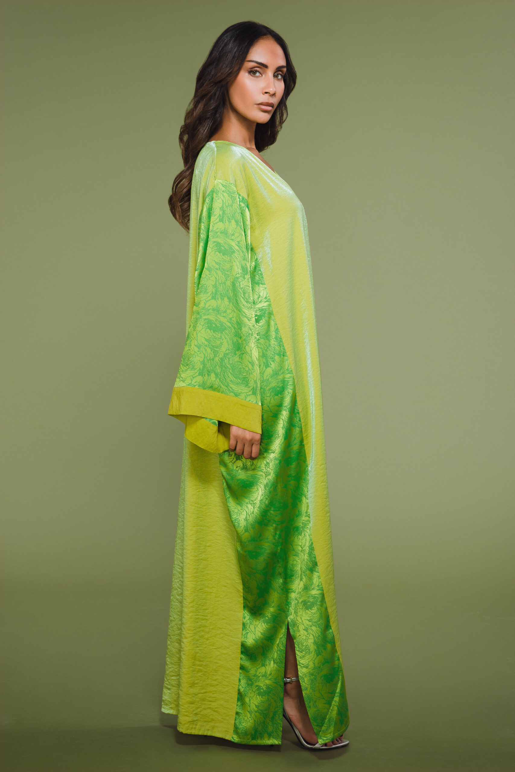 JELLABIYA LIME GREEN-GREEN