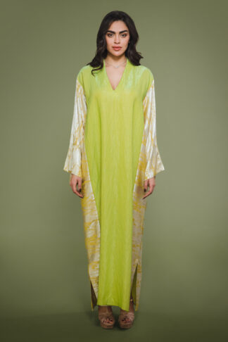 JELLABIYA LIME GREEN-GOLD