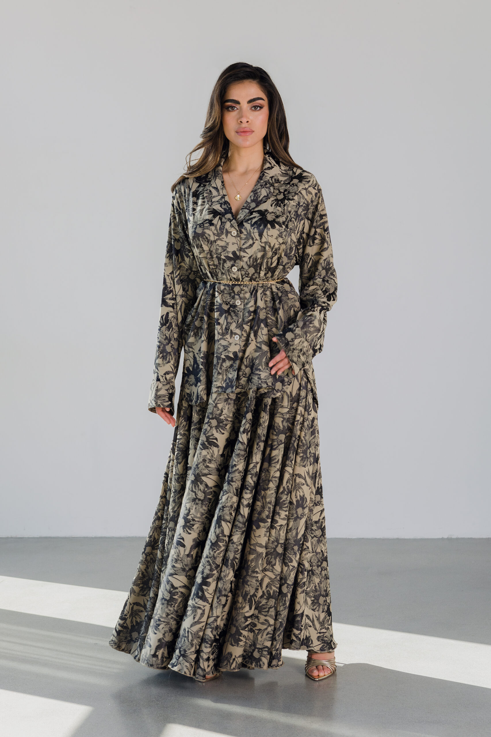 Ensemble en viscose satinée