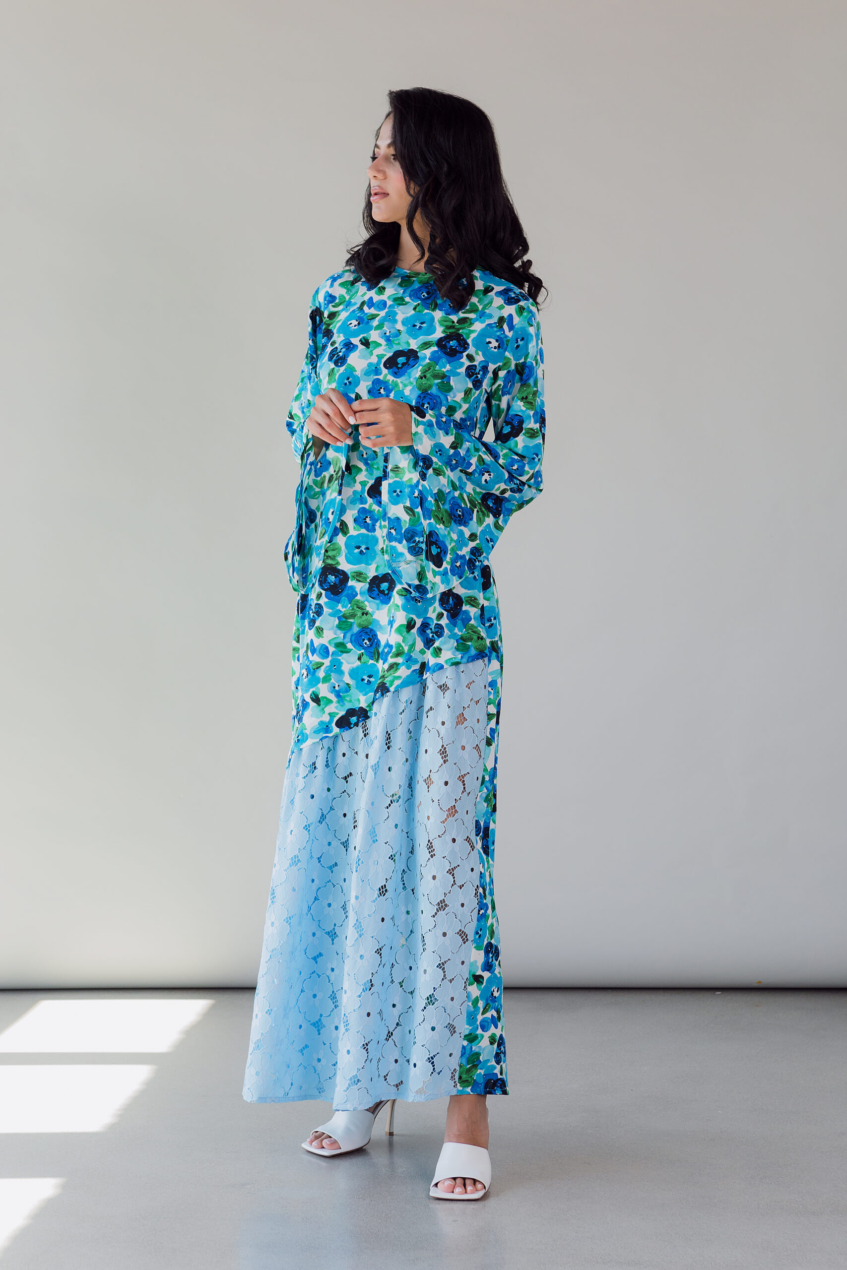 ABAYA DRESS BABY BLEU