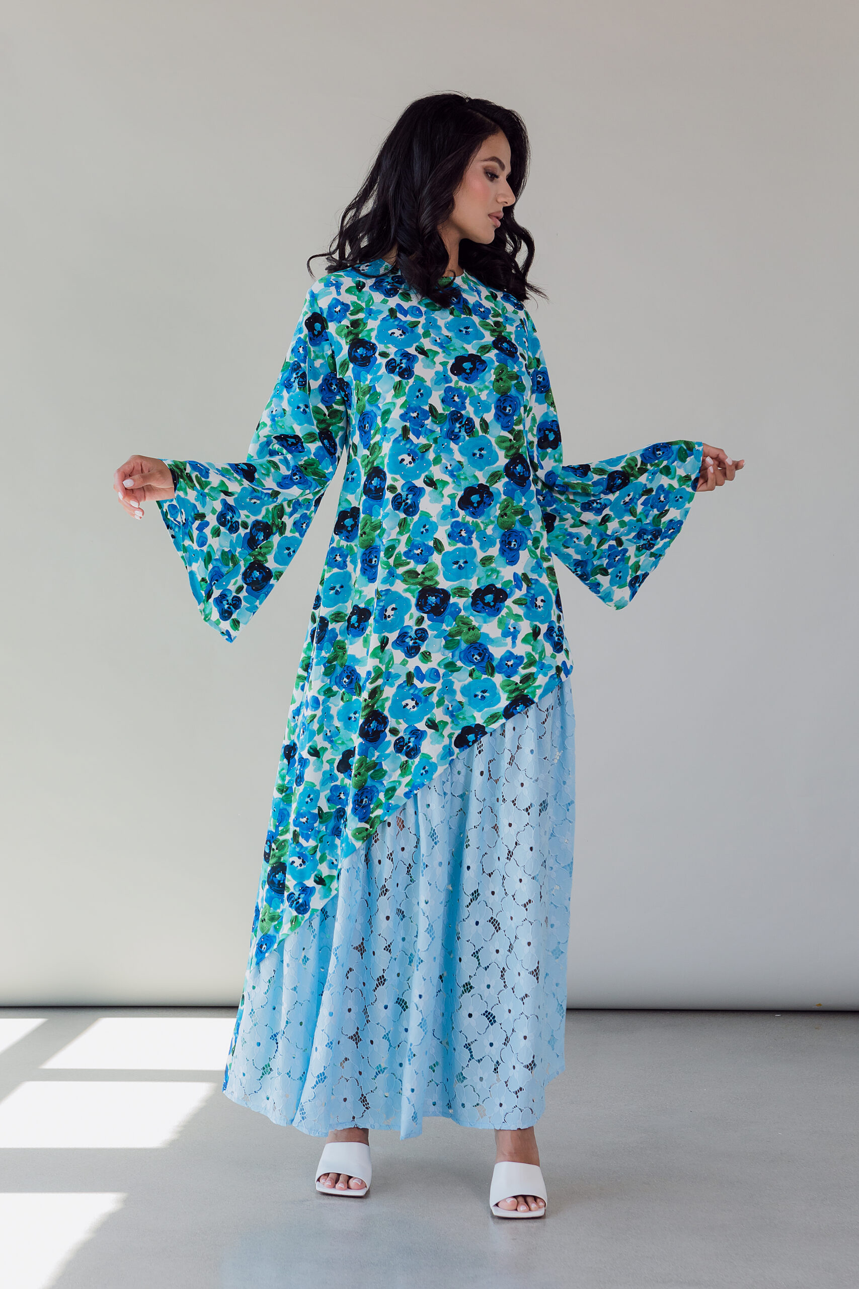 ABAYA DRESS BABY BLEU