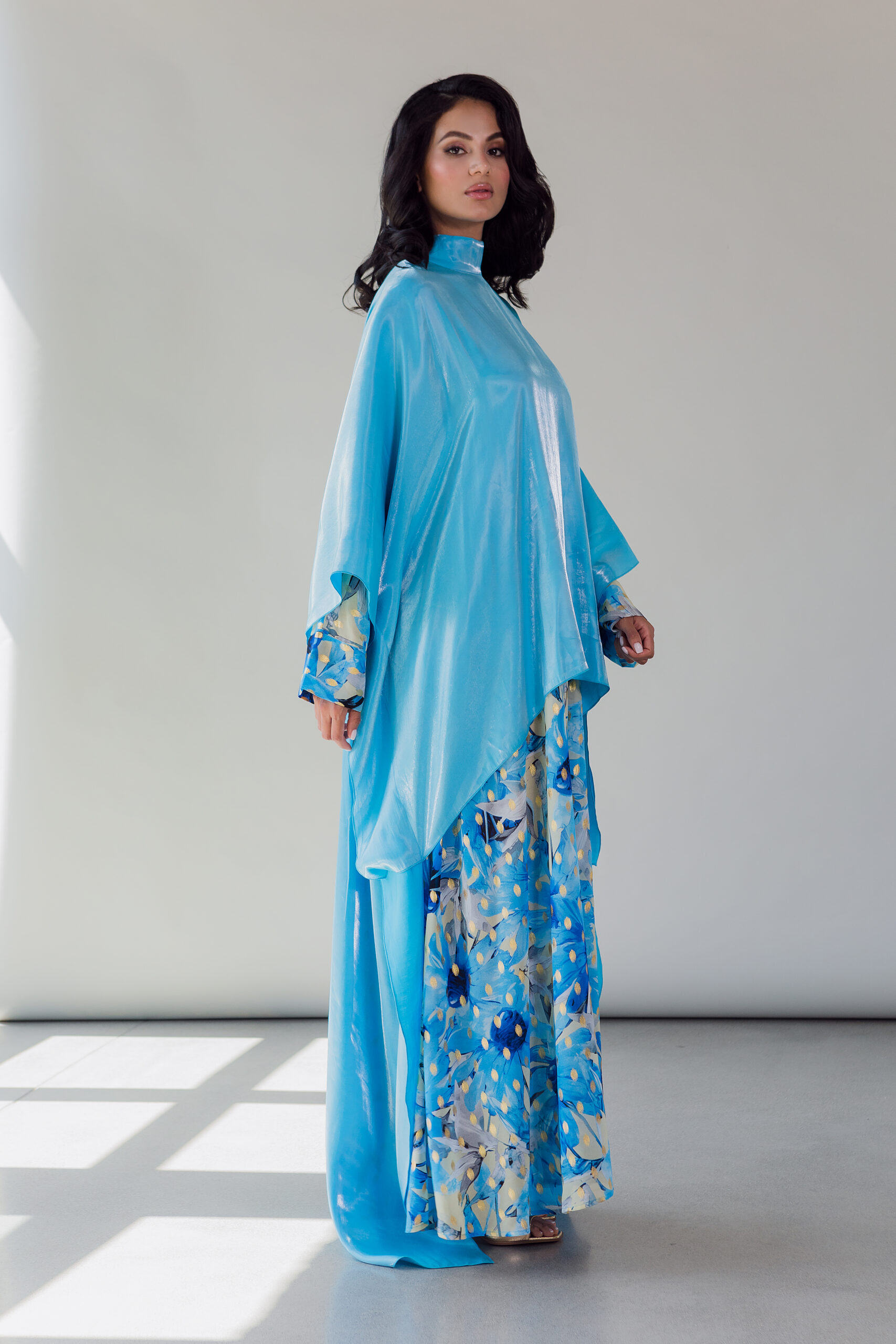 ABAYA FARASHA BABY BLEU – Image 4