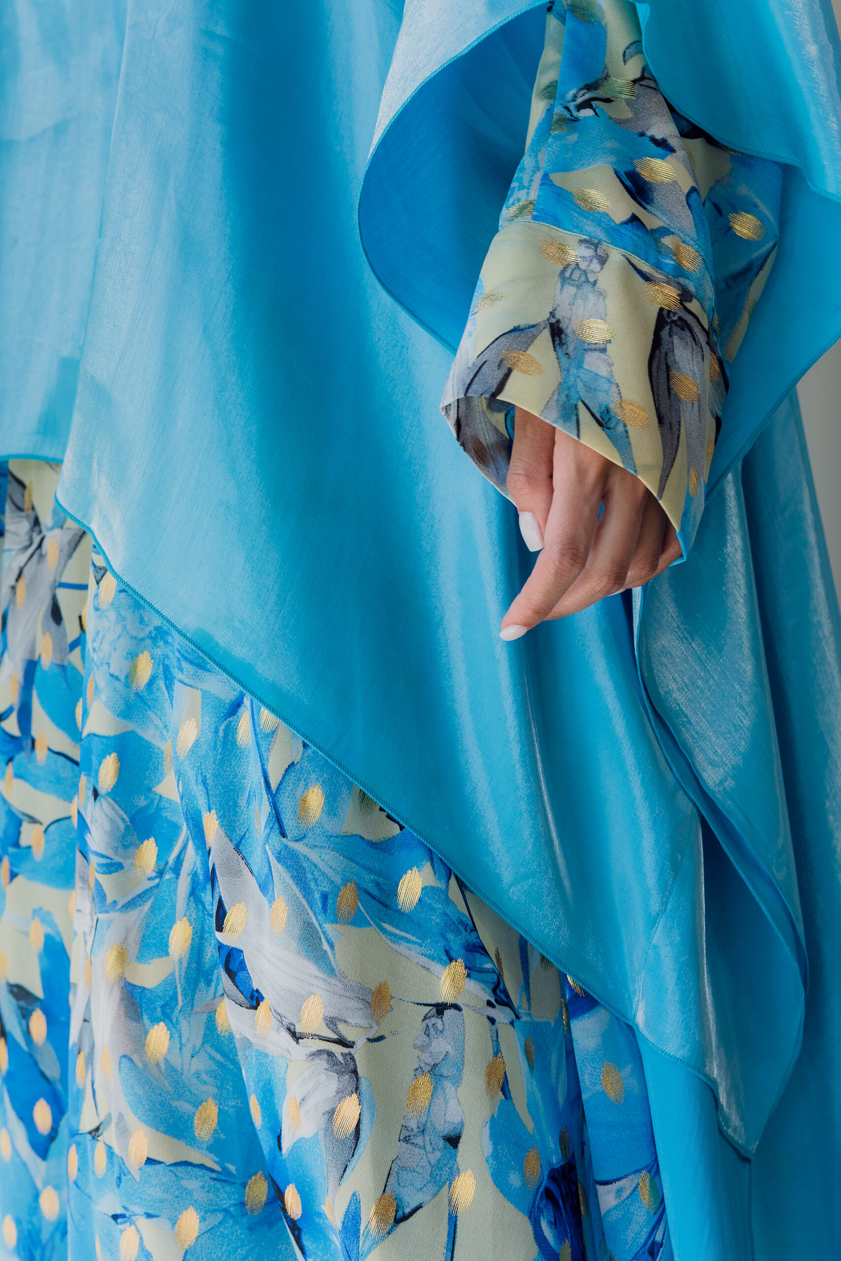 ABAYA FARASHA BABY BLEU – Image 6