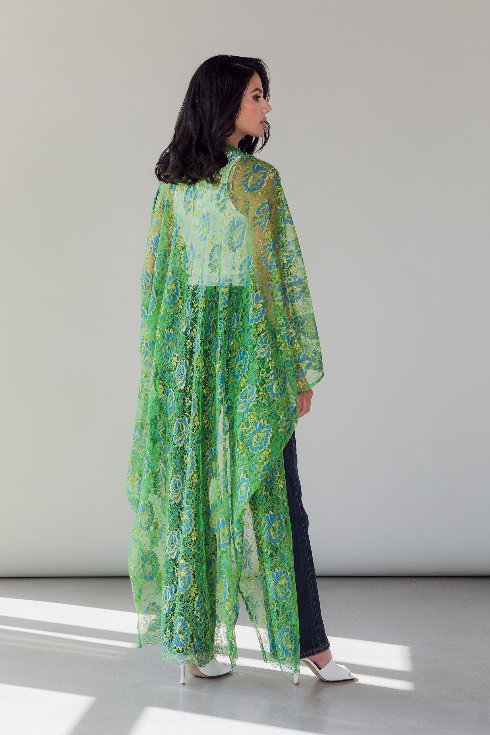 ABAYA SUMMER DENTELLE FLEURS – Image 3