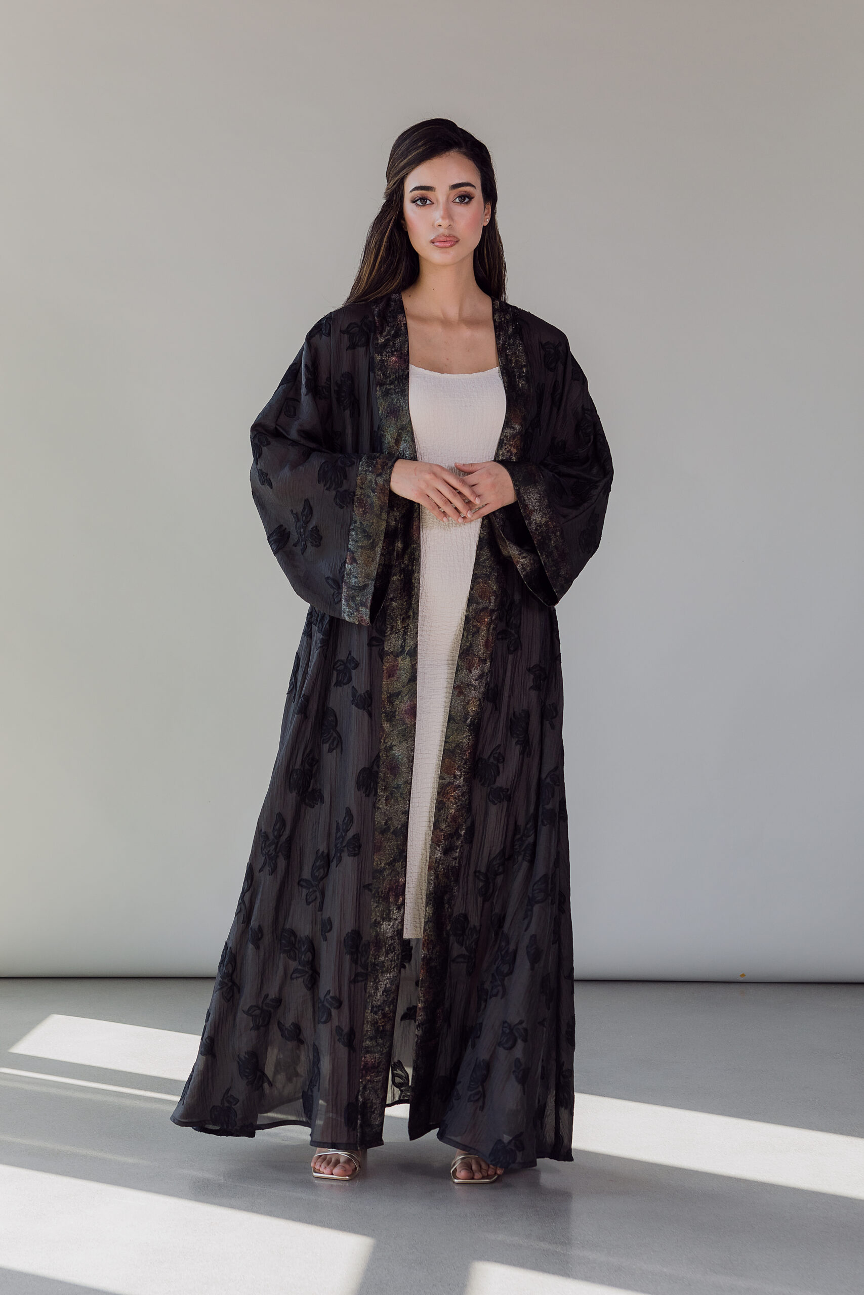 ABAYA BLACK FLOWER'S