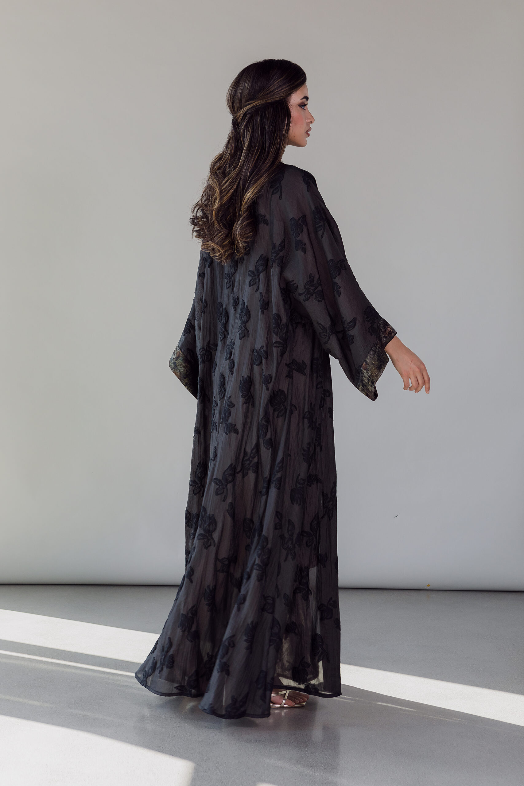 ABAYA BLACK FLOWER'S