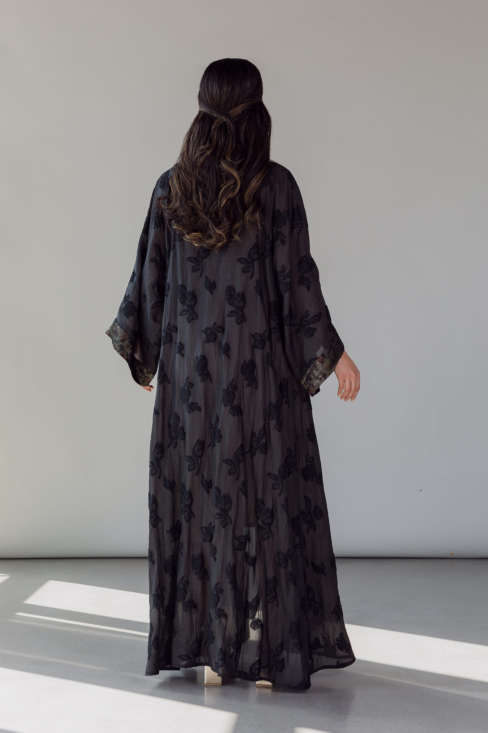 ABAYA BLACK FLOWER'S – Image 3