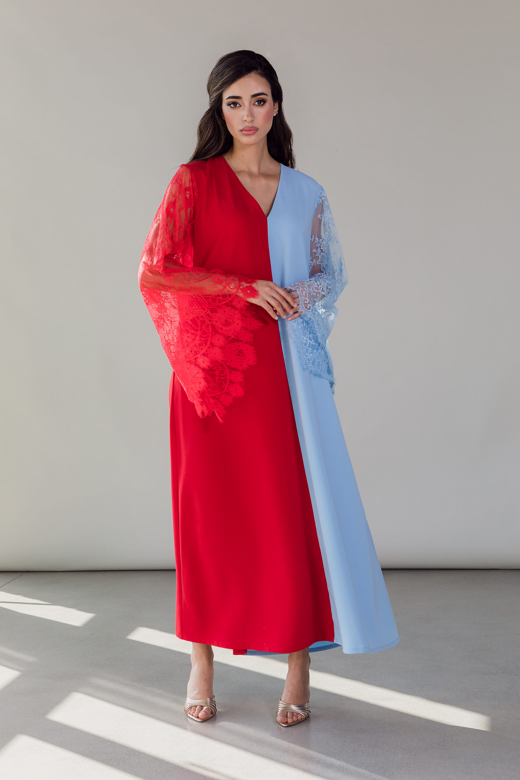 LADY IN RED BABY BLUE