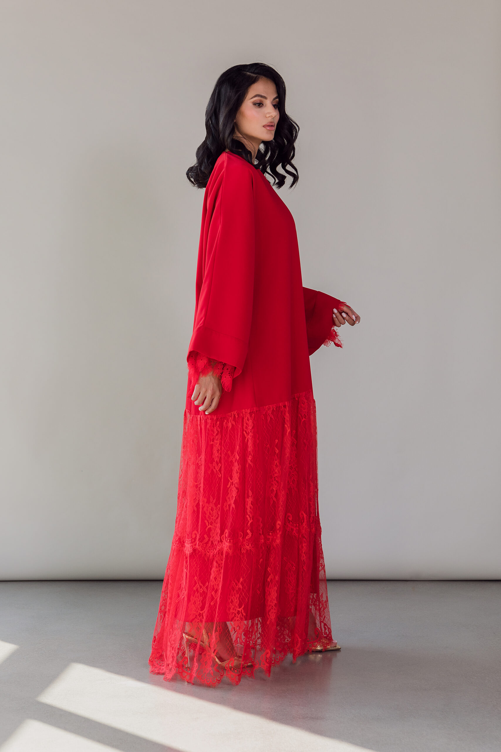ABAYA RED AMOUR – Image 3