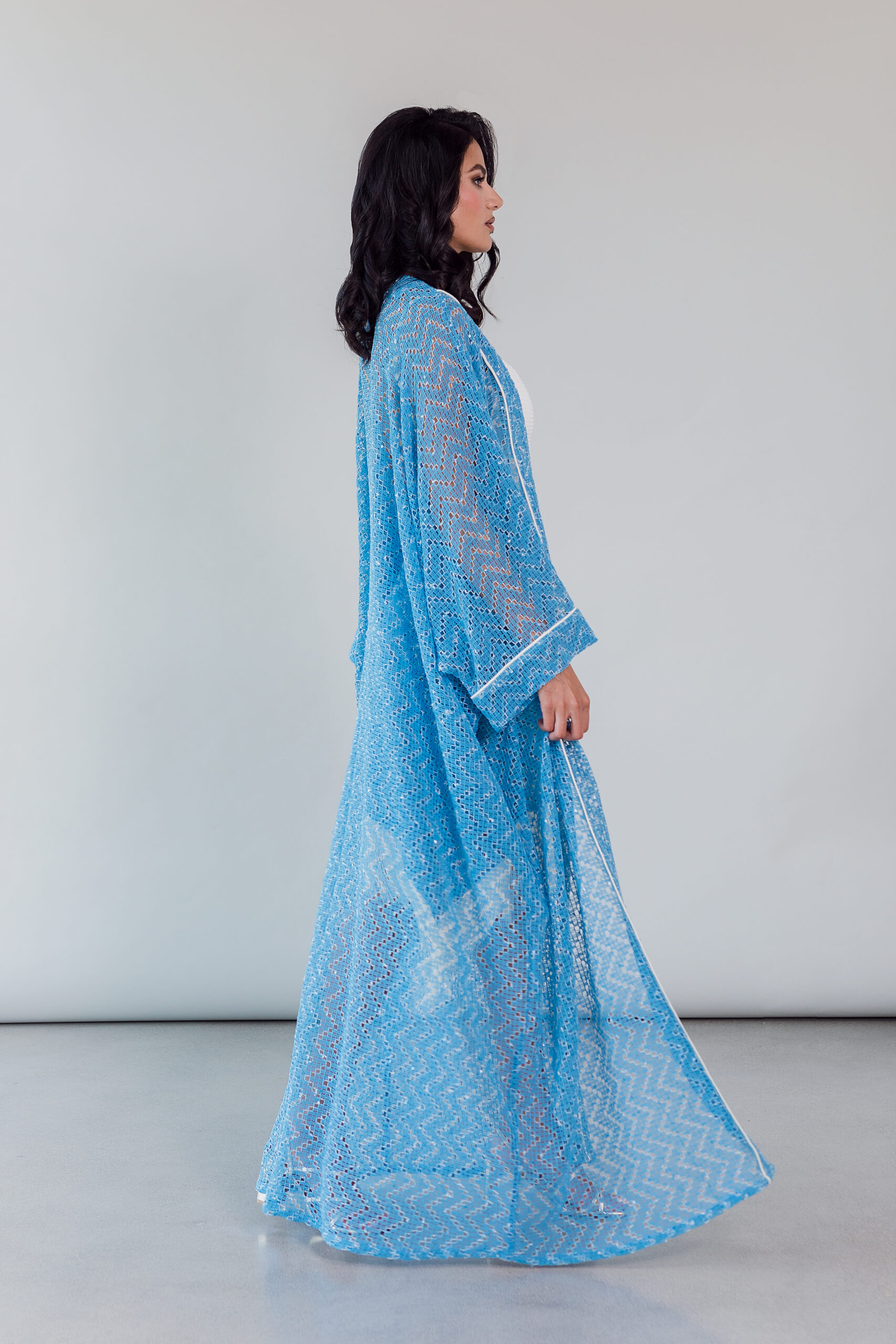 ABAYA FRINGE BEACHWEAR CAP D'ANTIBES