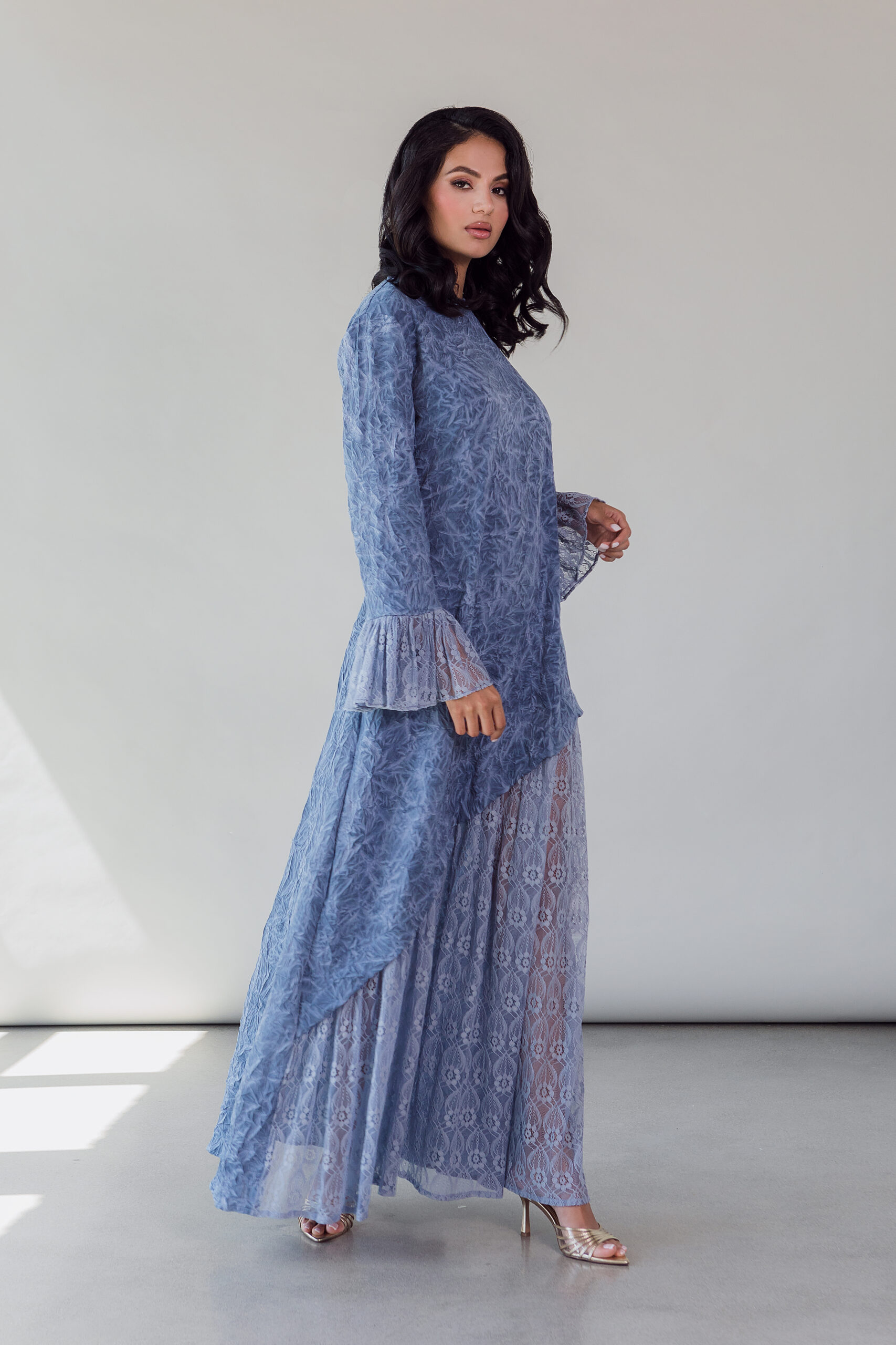 ABAYA DRESS BLEU VINTAGE – Image 3